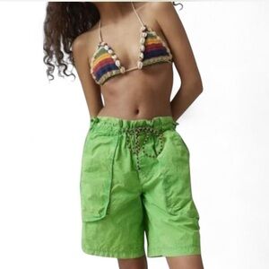 BDG Sloan Nylon Longline Short in Green, Women's at Urban Outfitters size XS